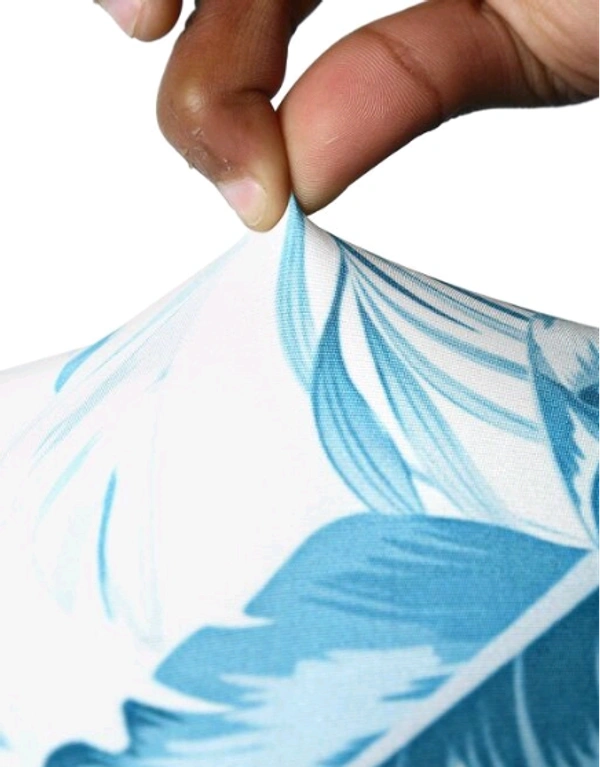 CORTINA SPANDEX  Sky Blue  Color Polyster Fabric Elastic Chair Cover Stretch Removable Washable 1Pcs - Sky Blue, Polyster, Pack of 1